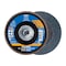 Pferd 5" x 5/8-11 Thd. POLIFAN Flap Disc - Z PSF STEELOX, Zirconia, 60 Grit, Conical 63036 - alternate 1